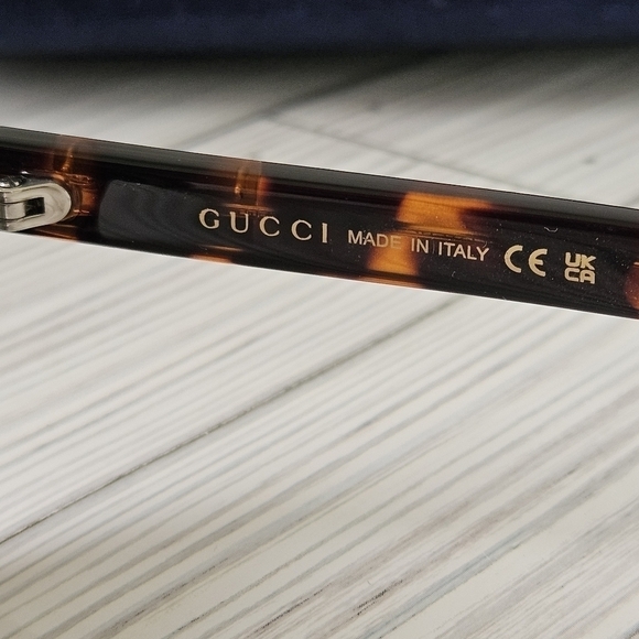 Gucci GG0747s 003 Round Sunglasses In Havana Green and Tortoise Shell NWT
